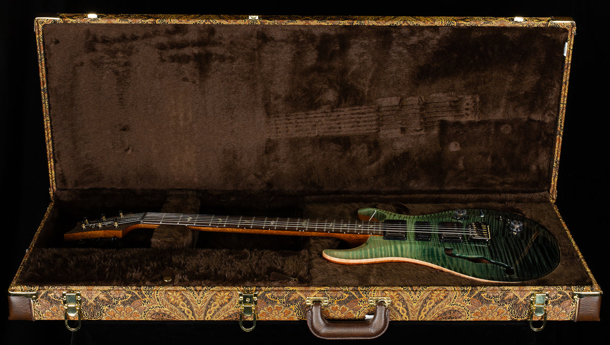 PRS Wood Library Willcutt Exclusive Special Semi-Hollow Trampas Green Fade 10 Top (928)