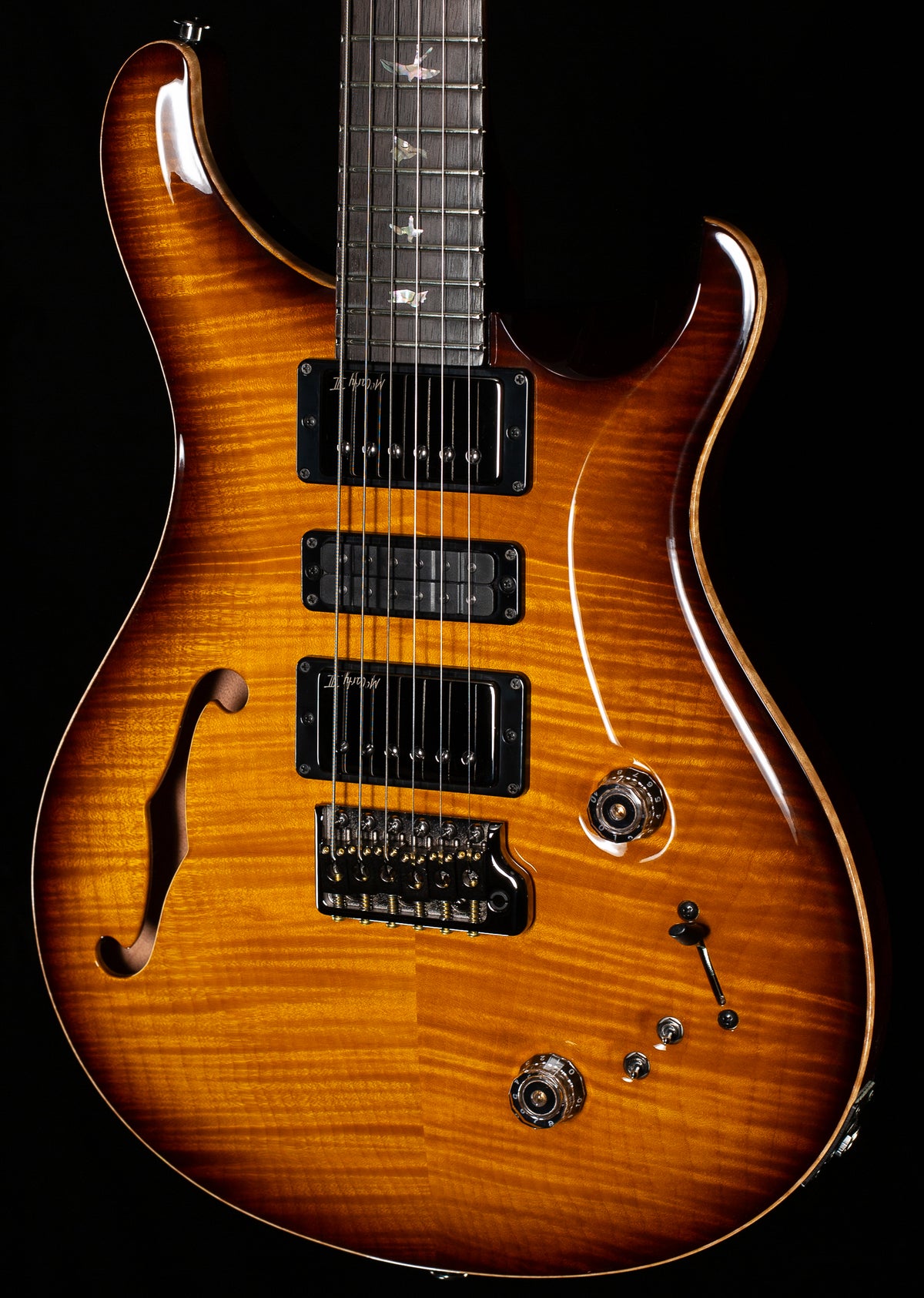 PRS Wood Library Willcutt Exclusive Special Semi-Hollow 10 Top McCarty Tobacco Sunburst (930)