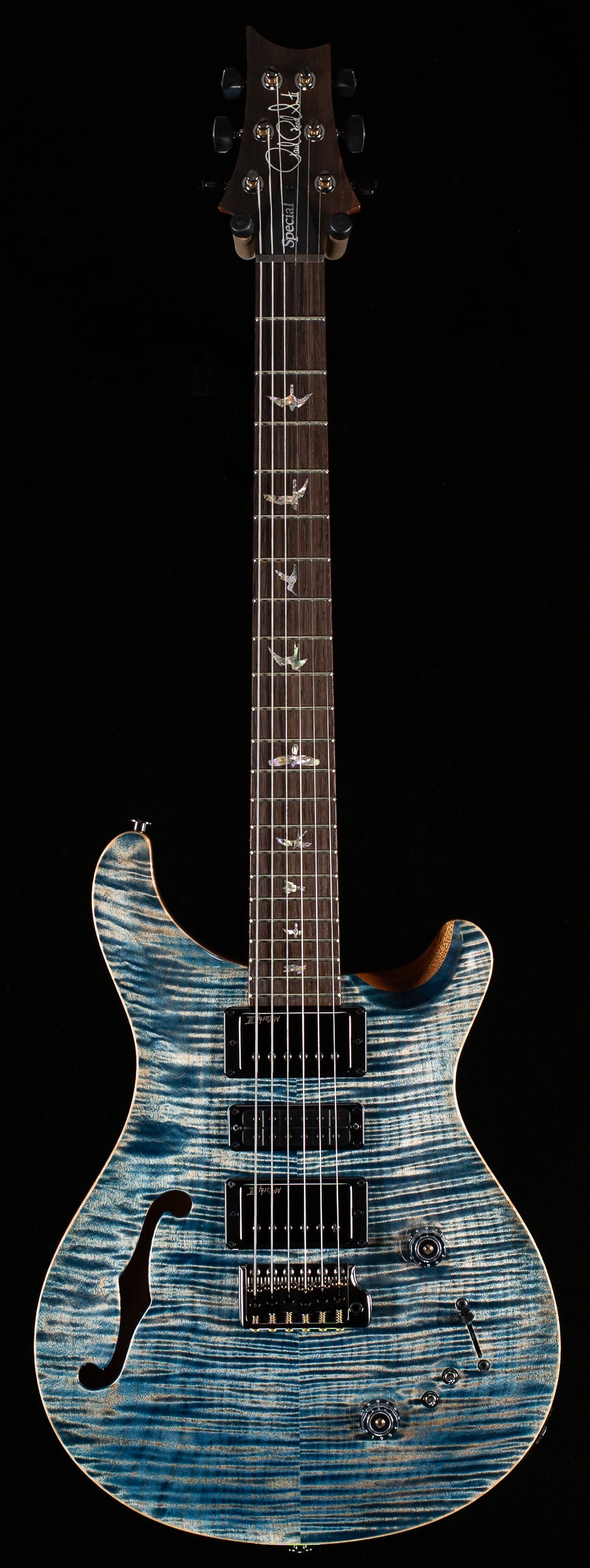 PRS Wood Library Willcutt Exclusive Special Semi-Hollow 10 Top Faded Whale Blue (932)