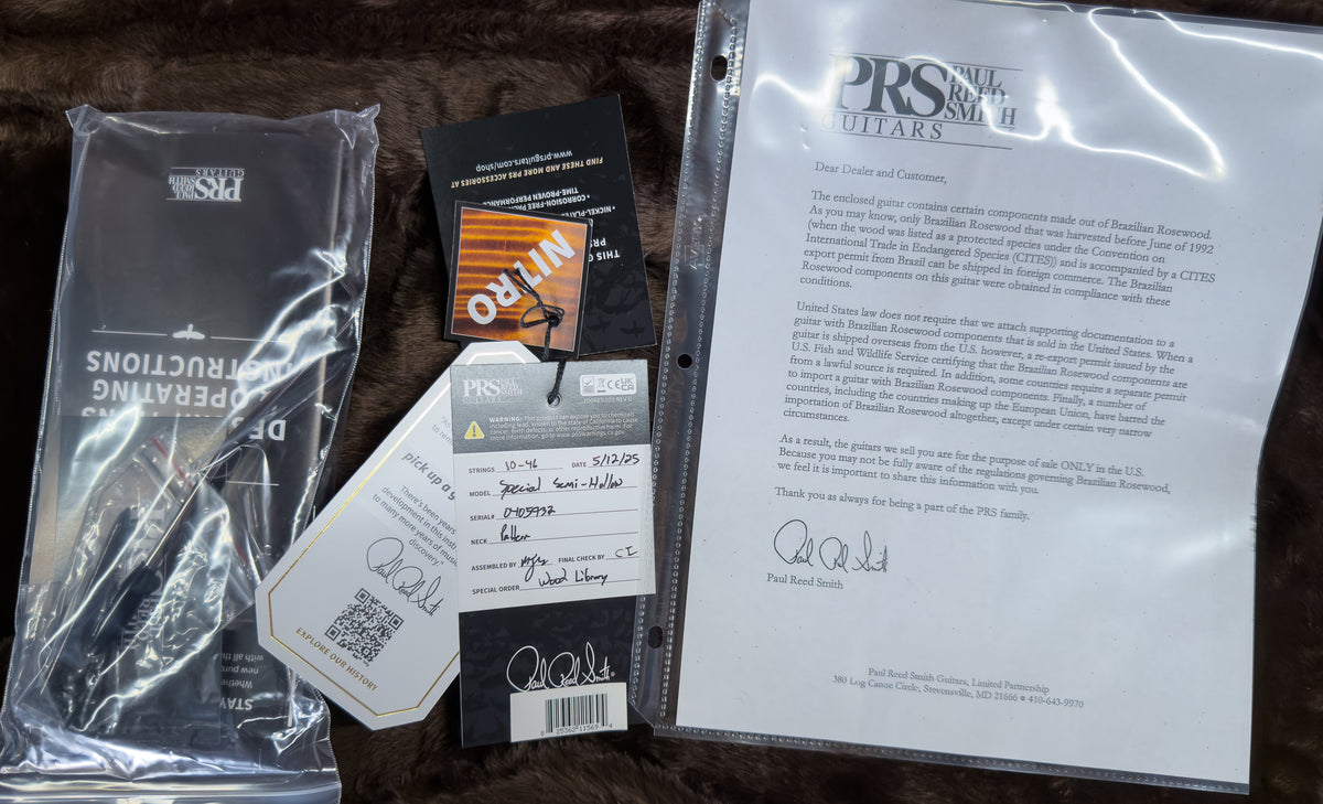 PRS Wood Library Willcutt Exclusive Special Semi-Hollow 10 Top Faded Whale Blue (932)