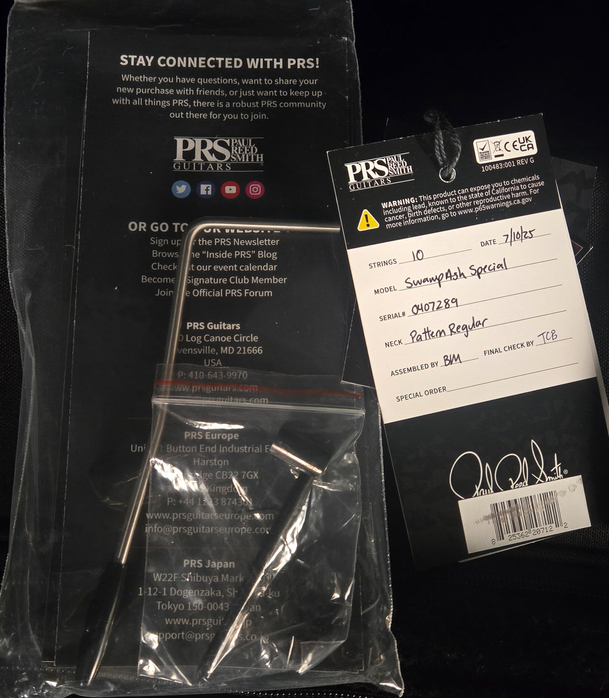 2025 PRS Swamp Ash Special McCarty Tobacco Sunburst