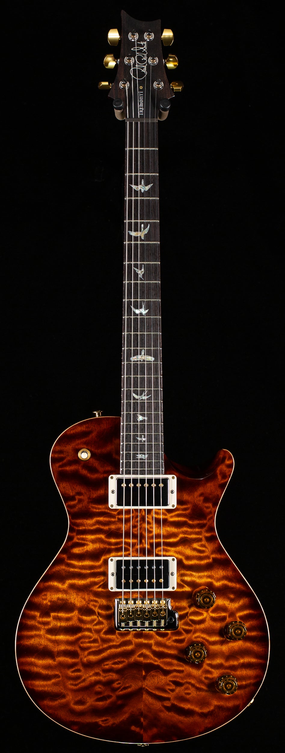 PRS Wood Library Willcutt Exclusive Tremonti Copperhead Burst Quilt Maple 10 Top(582)