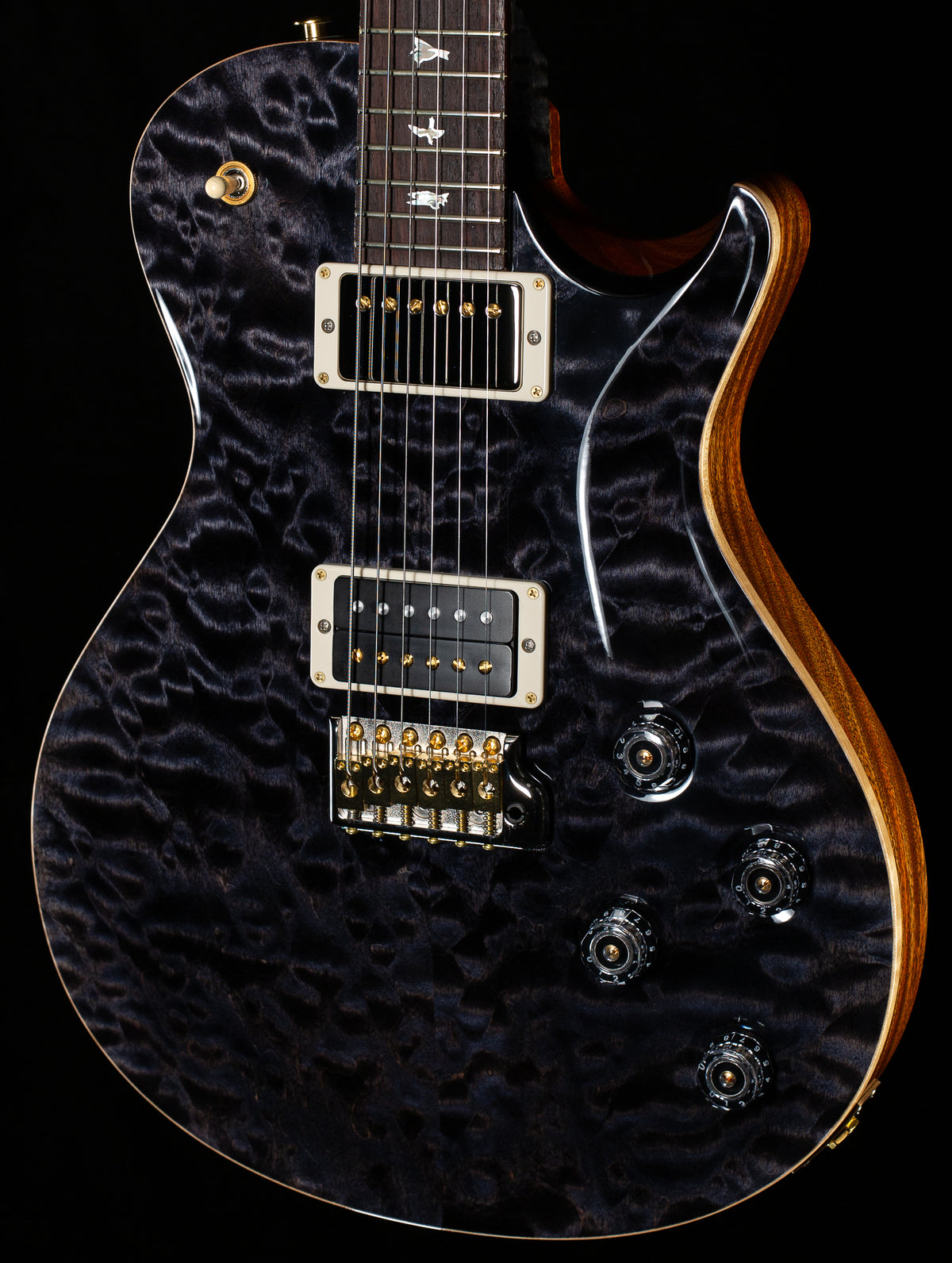 PRS Wood Library Willcutt Exclusive Tremonti Quilt 10 Top Grey Black (584)