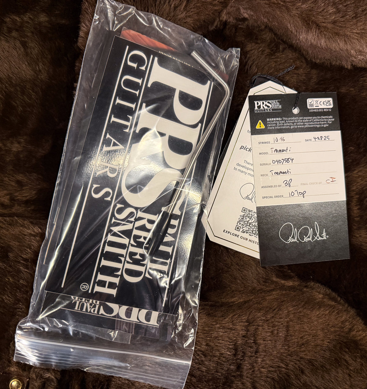 PRS Wood Library Willcutt Exclusive Tremonti Quilt 10 Top Grey Black (584)