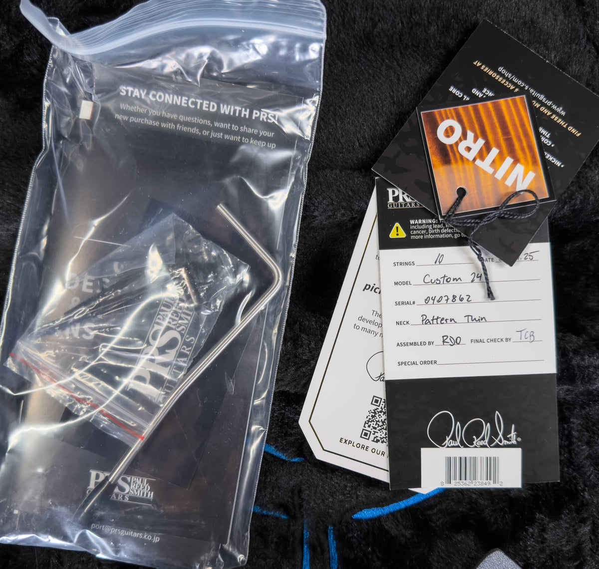 PRS Custom 24 10 top Aurora Borealis (862)