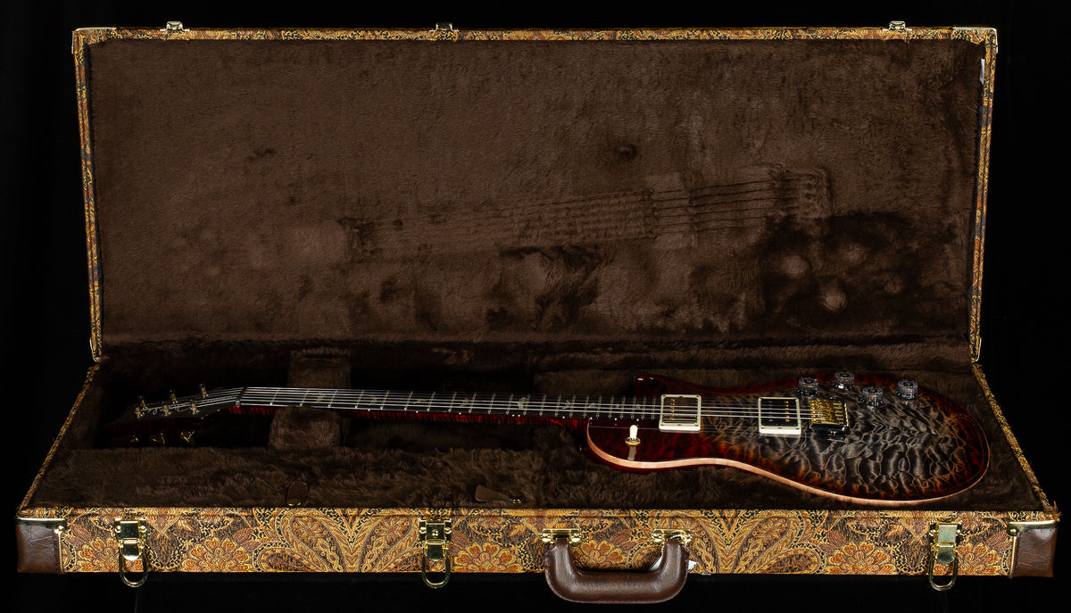 PRS Wood Library Willcutt Exclusive Tremonti Quilt 10 Top Charcoal Cherry Burst (403)