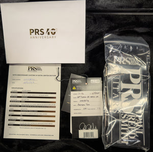 PRS 40th Anniversary Custom 24 Satin Figured Mango Top Cobalt Smokeburst (570)
