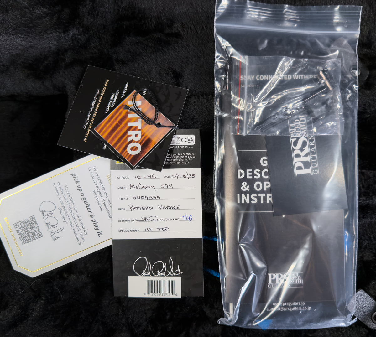 PRS McCarty 594 Red Tiger 10 Top (099)
