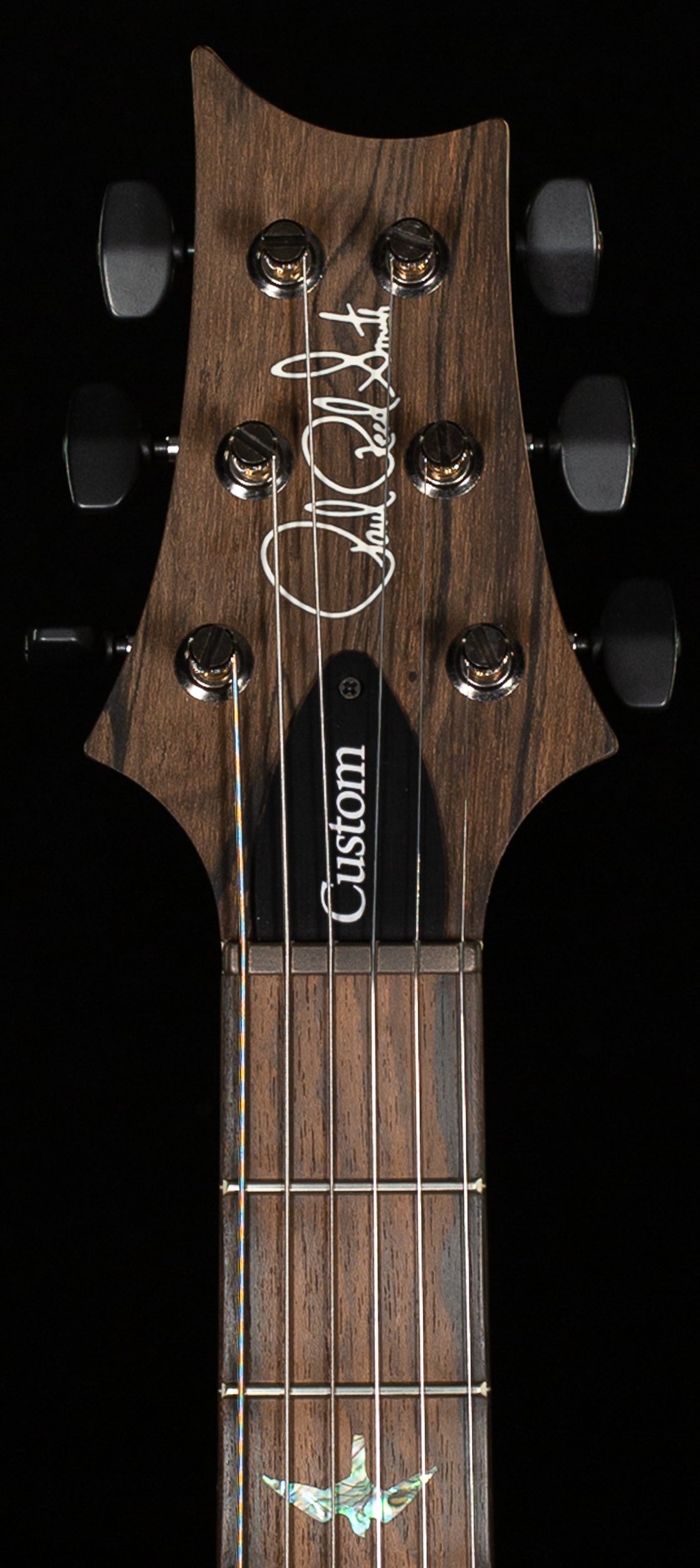 PRS Wood Library Willcutt Exclusive Satin Custom 24-08 Cobalt Blue Natural Back 10 Top (876)