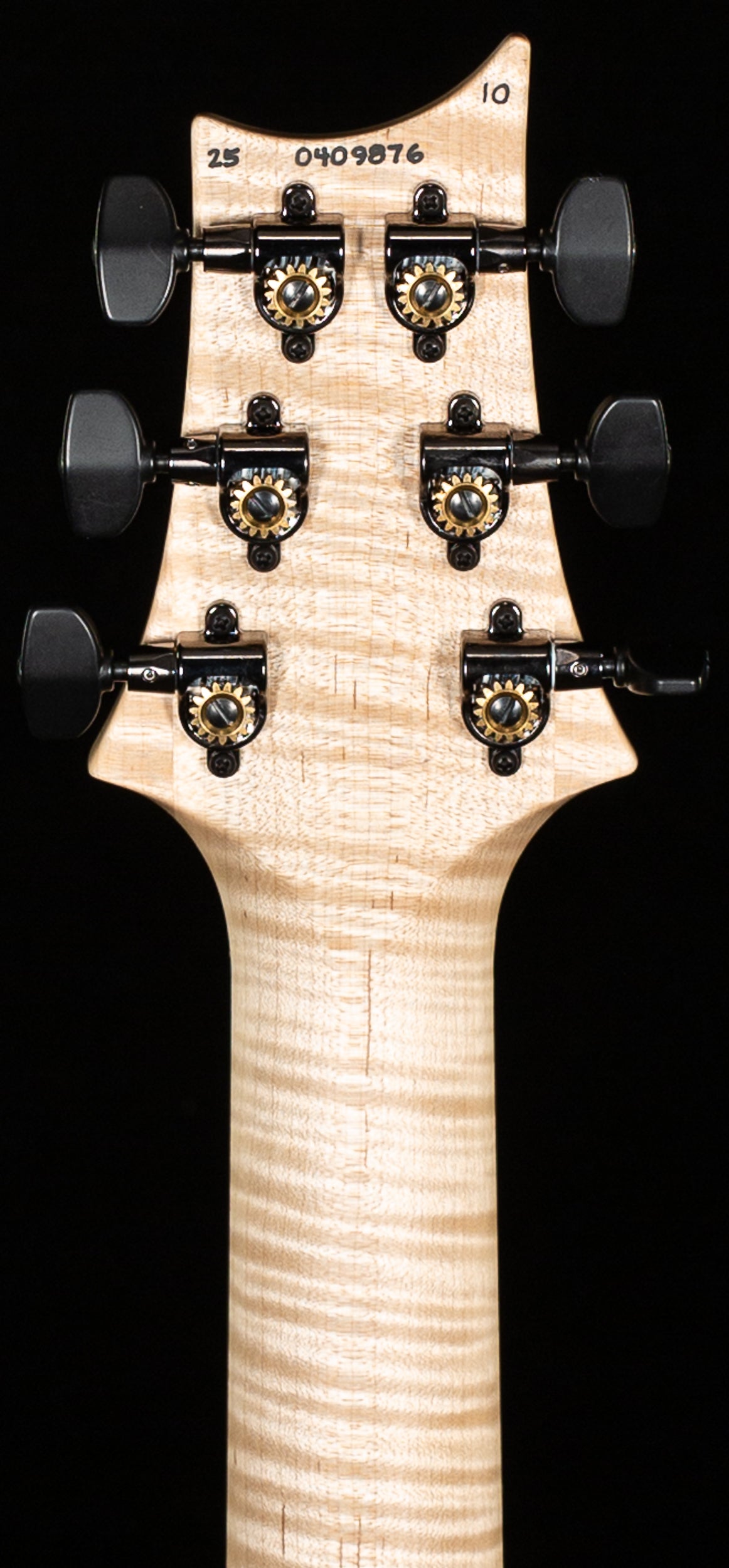 PRS Wood Library Willcutt Exclusive Satin Custom 24-08 Cobalt Blue Natural Back 10 Top (876)