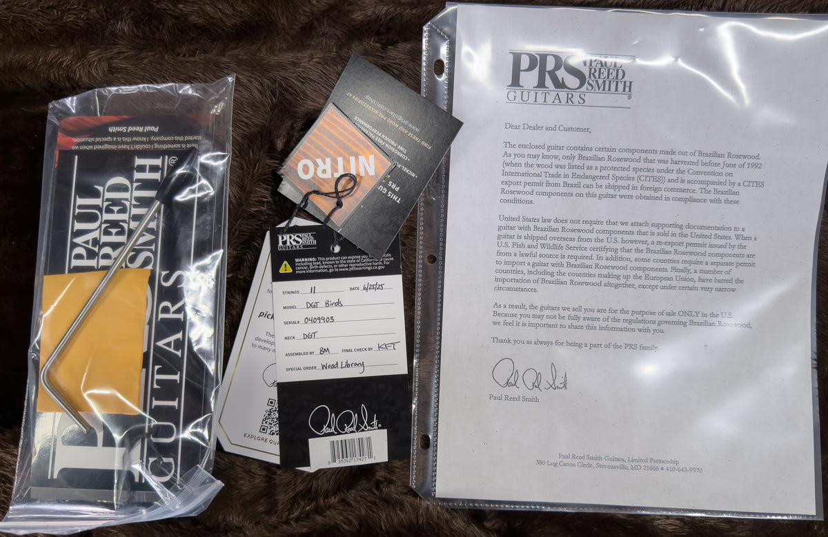 PRS Wood Library Willcutt Exclusive DGT Quilt Maple Blood Orange 10 Top (903)