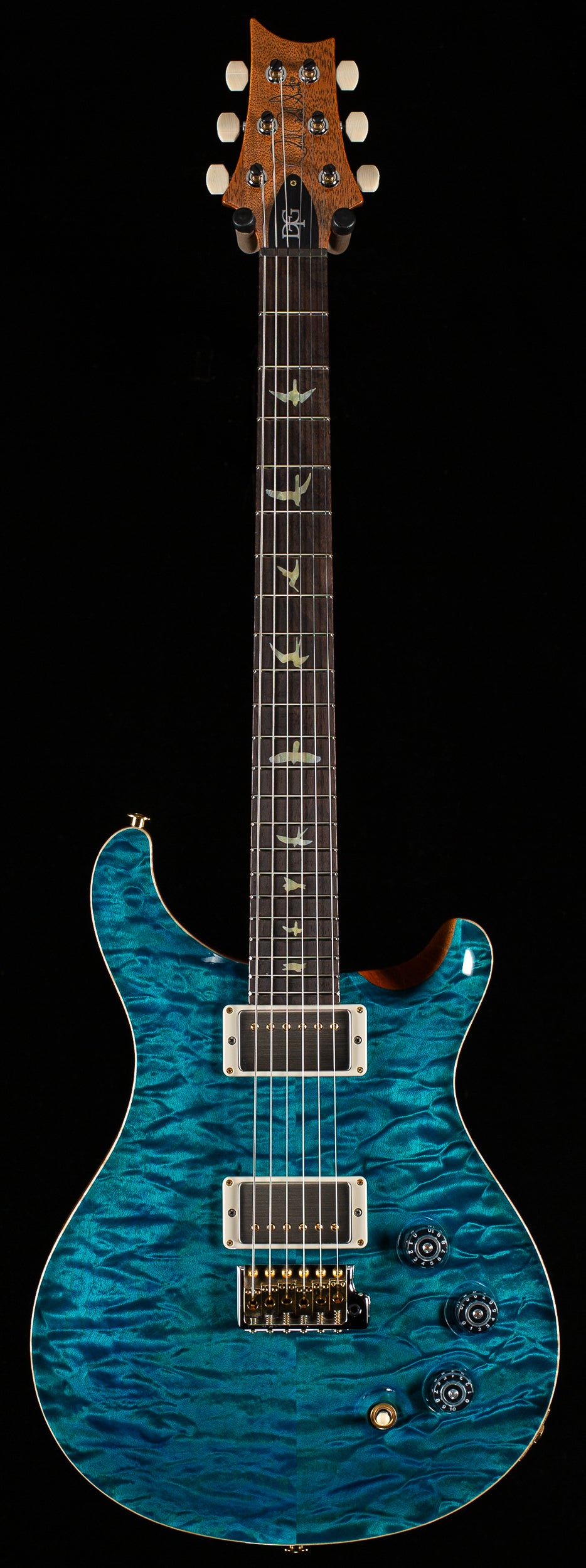 PRS Wood Library Willcutt Exclusive DGT Quilt Maple Carroll Blue 10 Top (908)