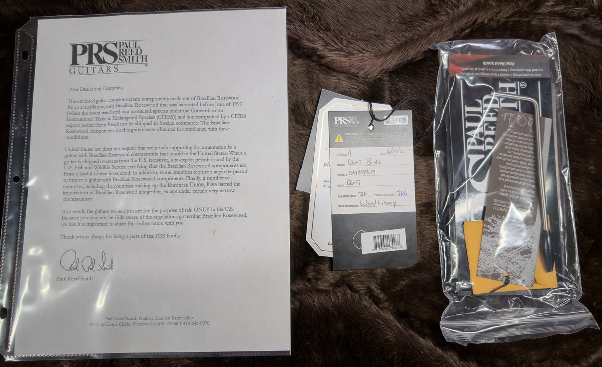 PRS Wood Library Willcutt Exclusive DGT Quilt Maple Purple Mist 10 Top (909)