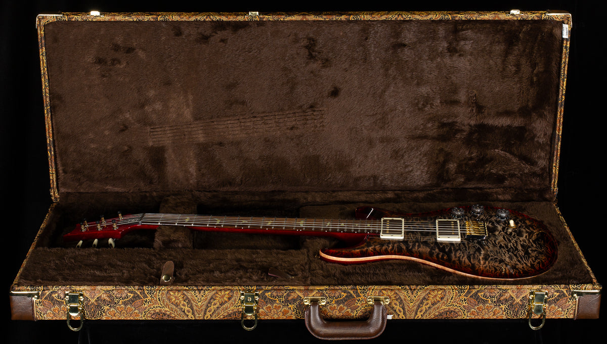 PRS Wood Library Willcutt Exclusive DGT Quilt Maple Charcoal Cherry Burst 10 Top (910)