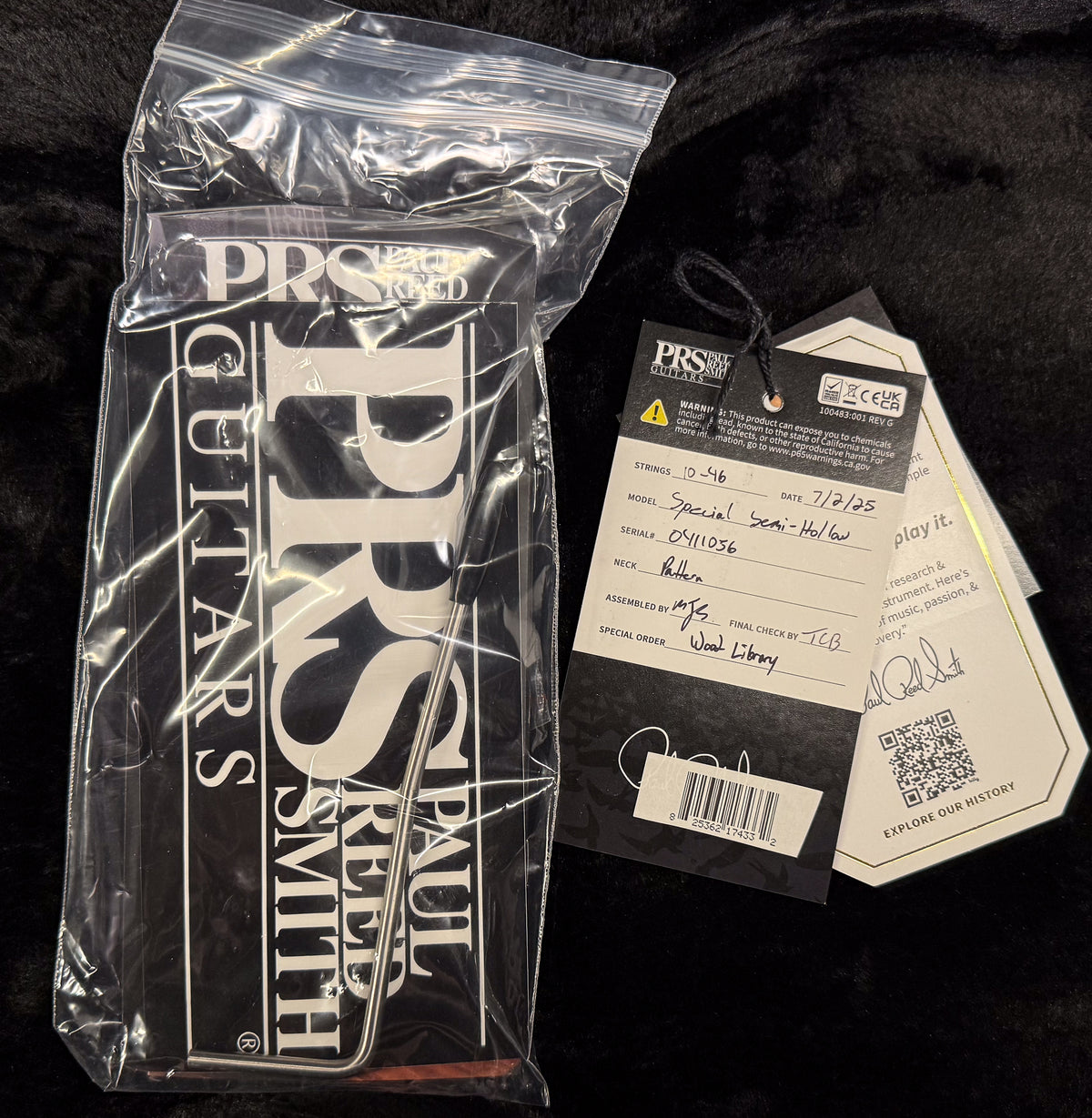 PRS Wood Library Willcutt Exclusive Special Semi-Hollow Quilt Maple Blood Orange Smokeburst 10 Top (056)