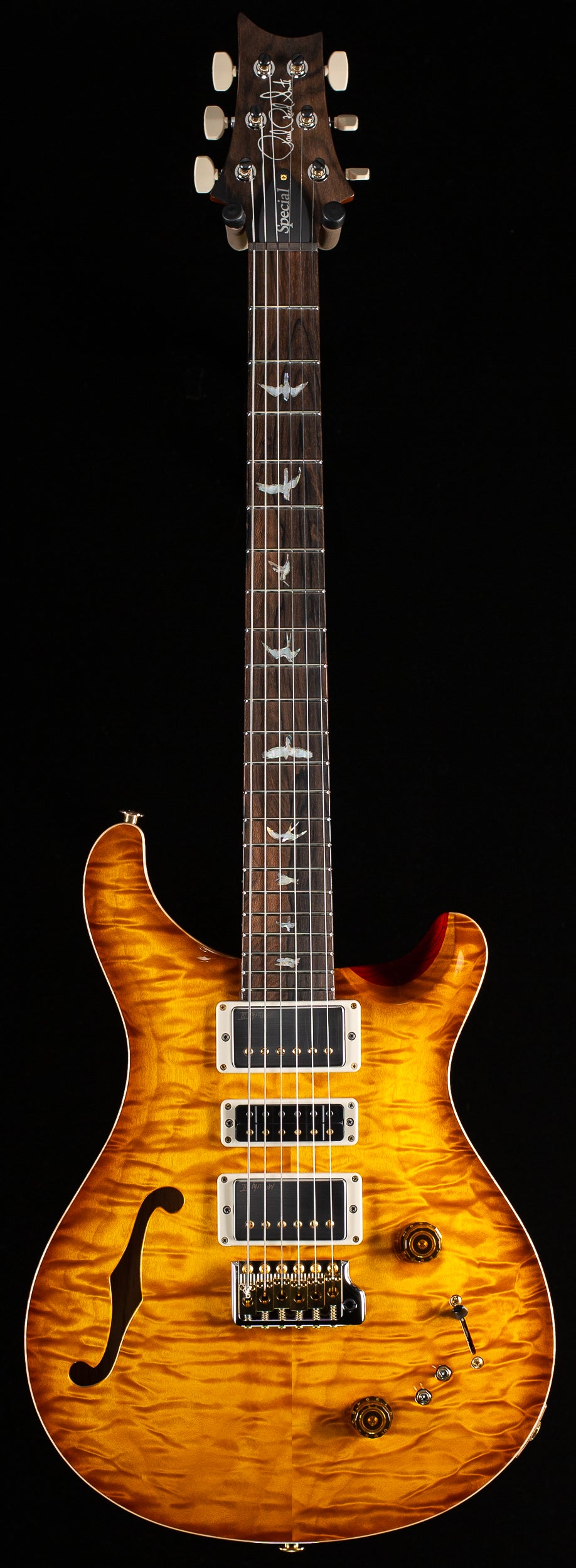 PRS Wood Library Willcutt Exclusive Special Semi-Hollow Quilt Maple McCarty Sunburst 10 Top (062)