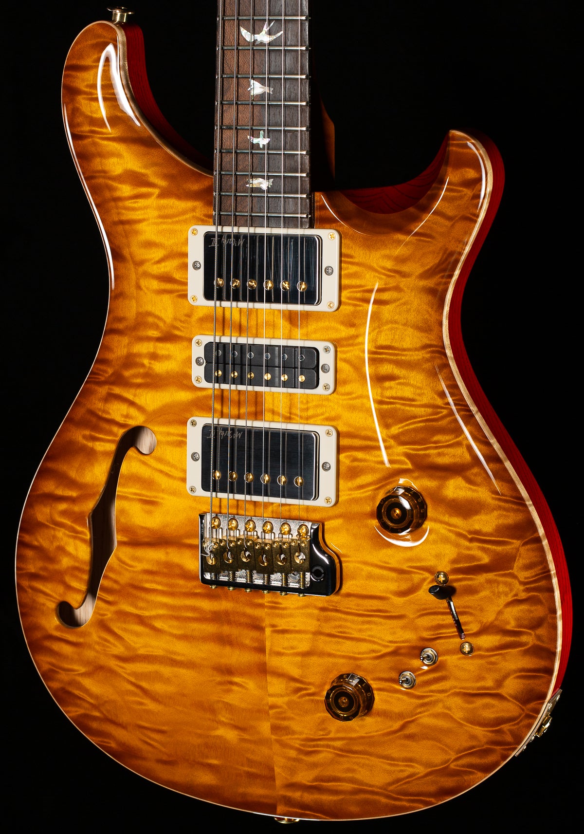 PRS Wood Library Willcutt Exclusive Special Semi-Hollow Quilt Maple McCarty Sunburst 10 Top (062)