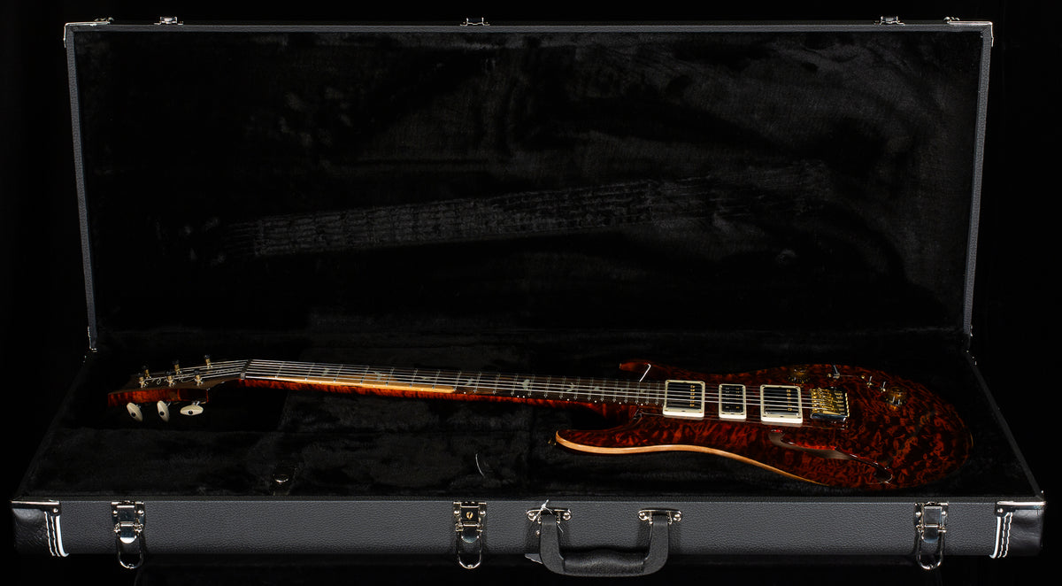 PRS Wood Library Willcutt Exclusive Special Semi-Hollow Quilt Maple 10-Top Orange Tiger 10 Top (063)