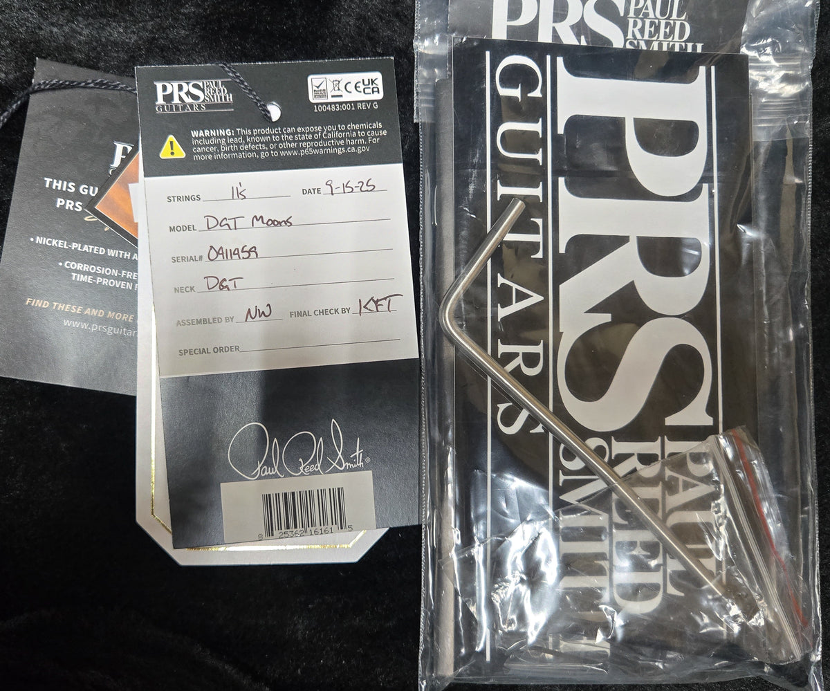 2025 PRS DGT Custom Color Tobacco Burst Moons