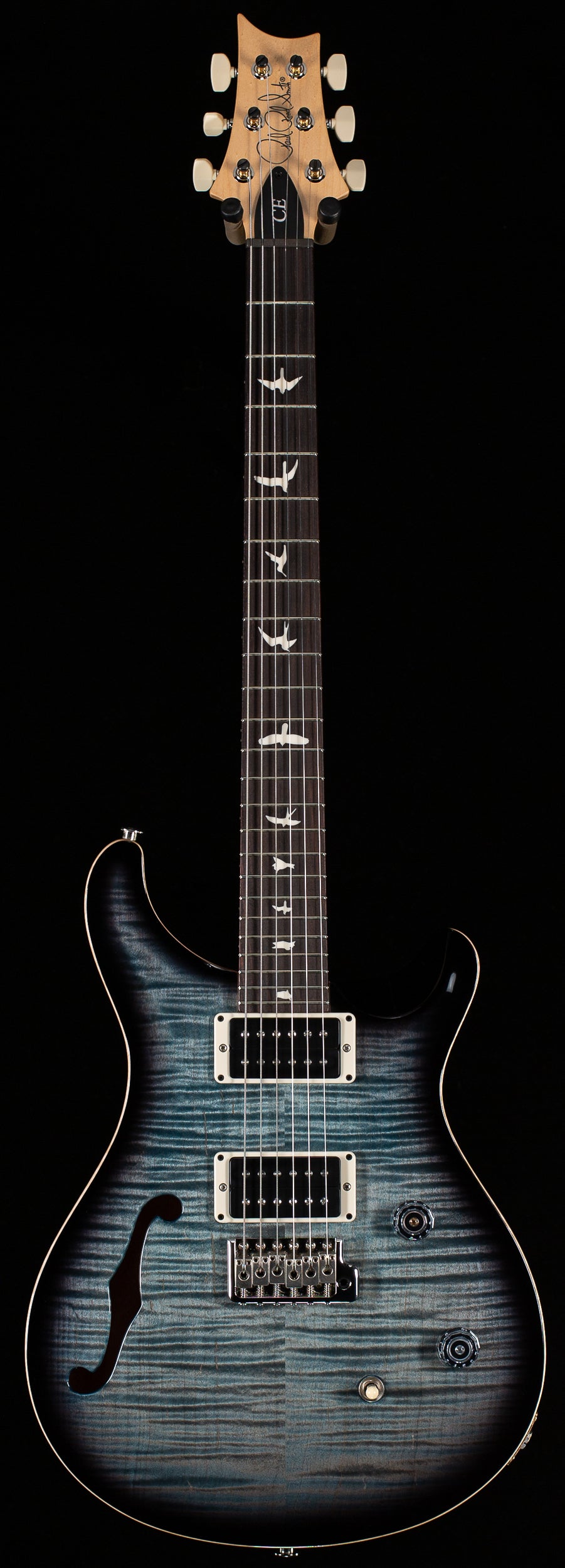 PRS CE 24 Semi-Hollow Faded Blue Smokeburst (382)