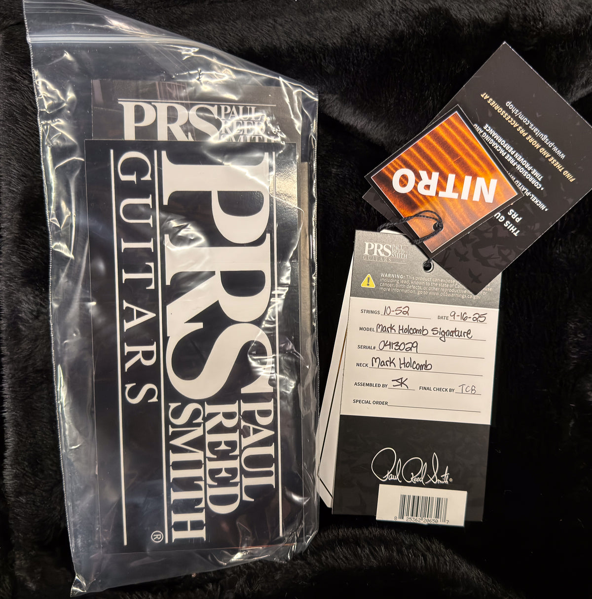 PRS Mark Holcomb Signature Figured Mango Top Purple Mist Wraparound Burst (029)