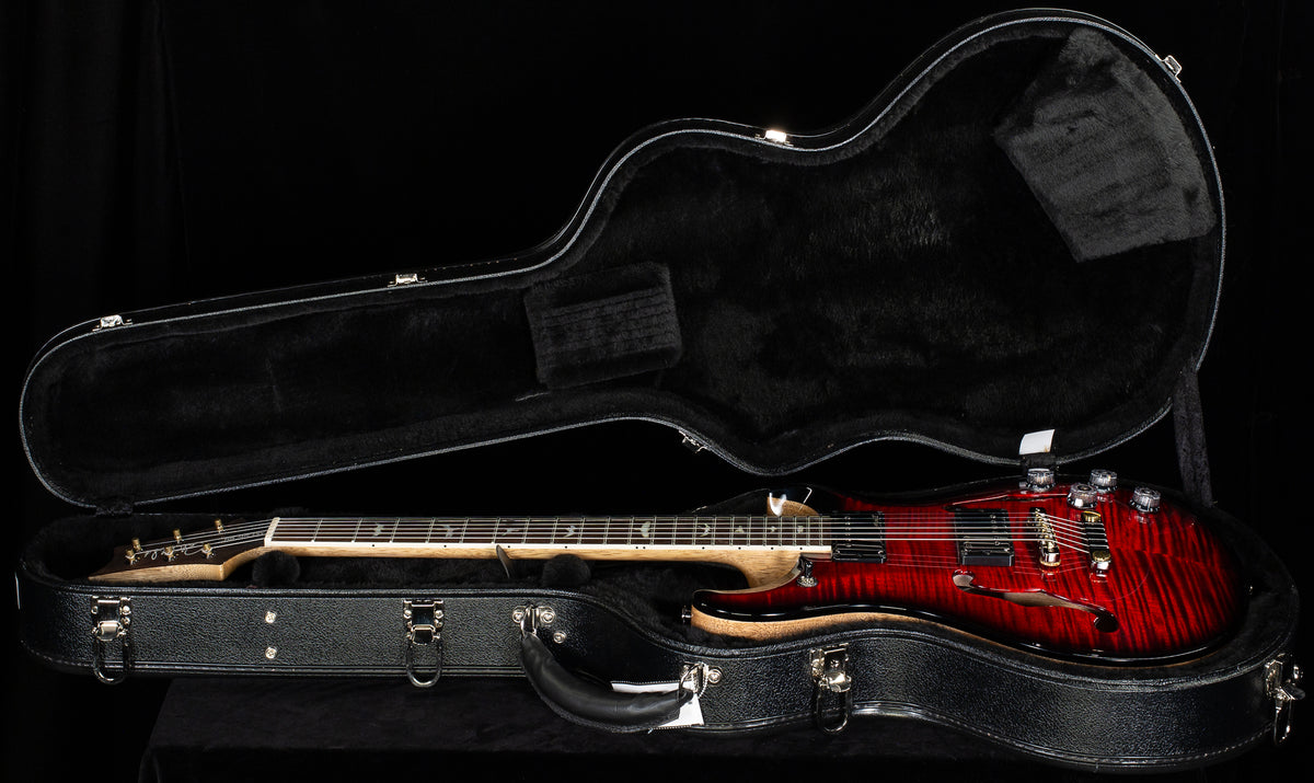 PRS Wood Library Willcutt Exclusive McCarty 594 Hollowbody II Fire Red Smokeburst 10 Top (135)