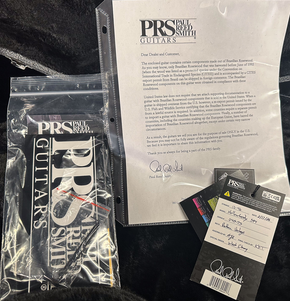 PRS Wood Library Willcutt Exclusive McCarty 594 Hollowbody II Fire Red Smokeburst 10 Top (135)