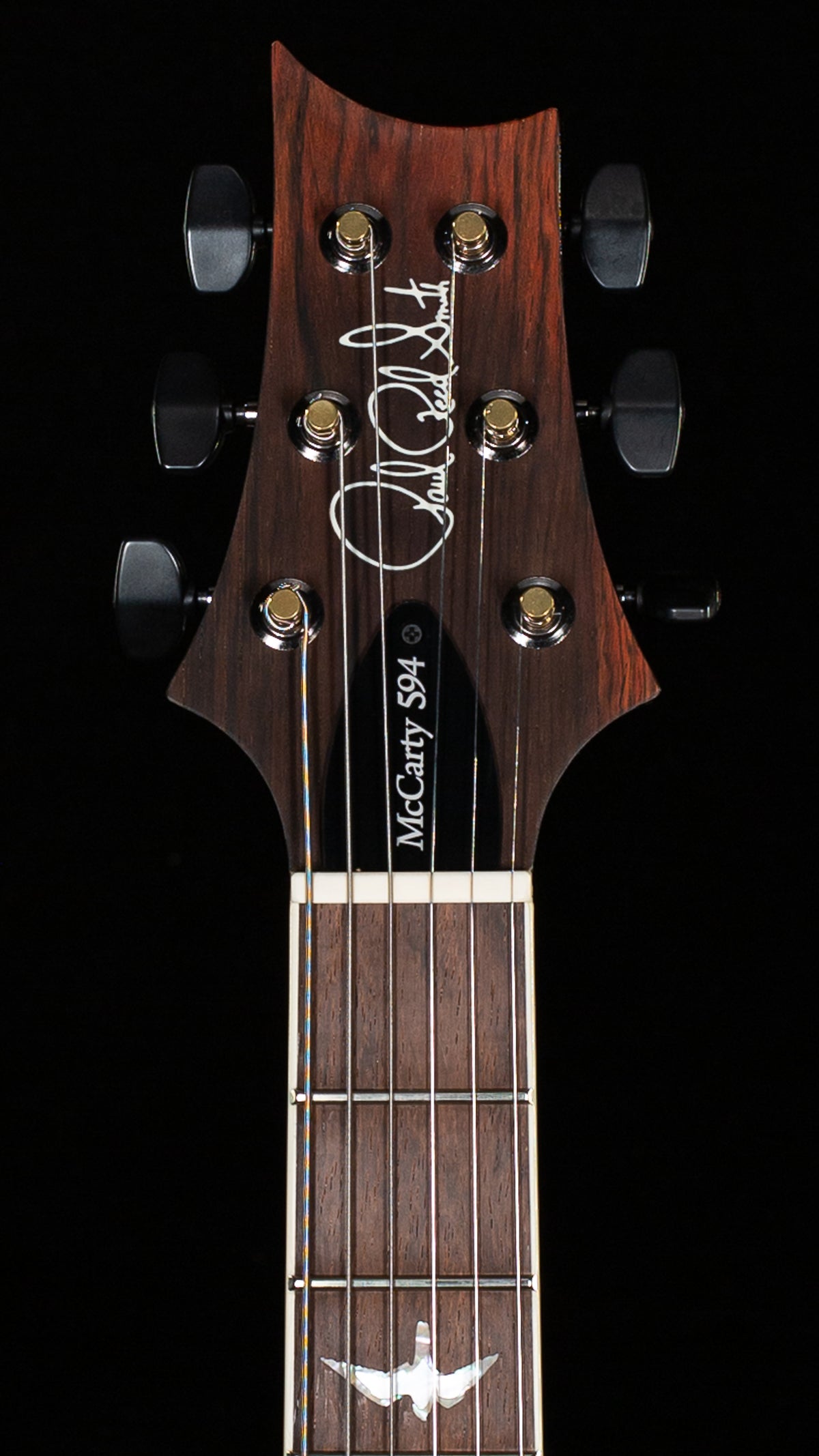 PRS Wood Library Willcutt Exclusive McCarty 594 Hollowbody II Blood Orange Smokeburst 10 Top (136)