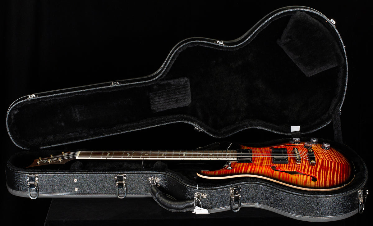 PRS Wood Library Willcutt Exclusive McCarty 594 Hollowbody II Blood Orange Smokeburst 10 Top (136)