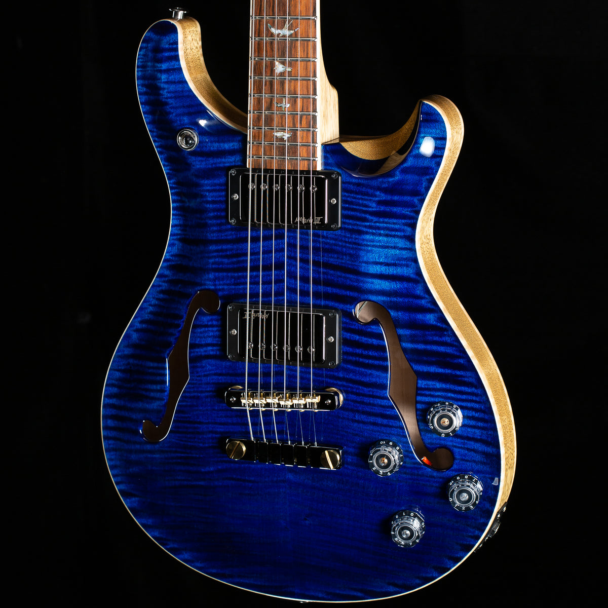 PRS Wood Library Willcutt Exclusive McCarty 594 Hollowbody II Whale Blue Natural Back 10 Top (139)