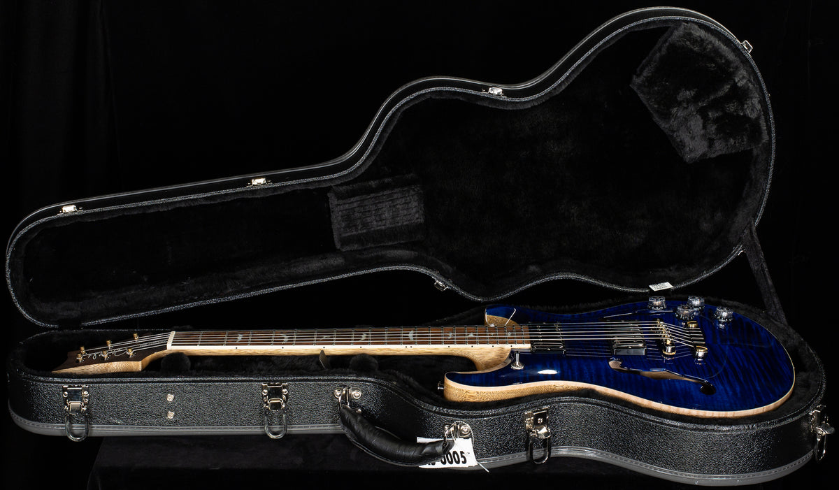 PRS Wood Library Willcutt Exclusive McCarty 594 Hollowbody II Whale Blue Natural Back 10 Top (139)