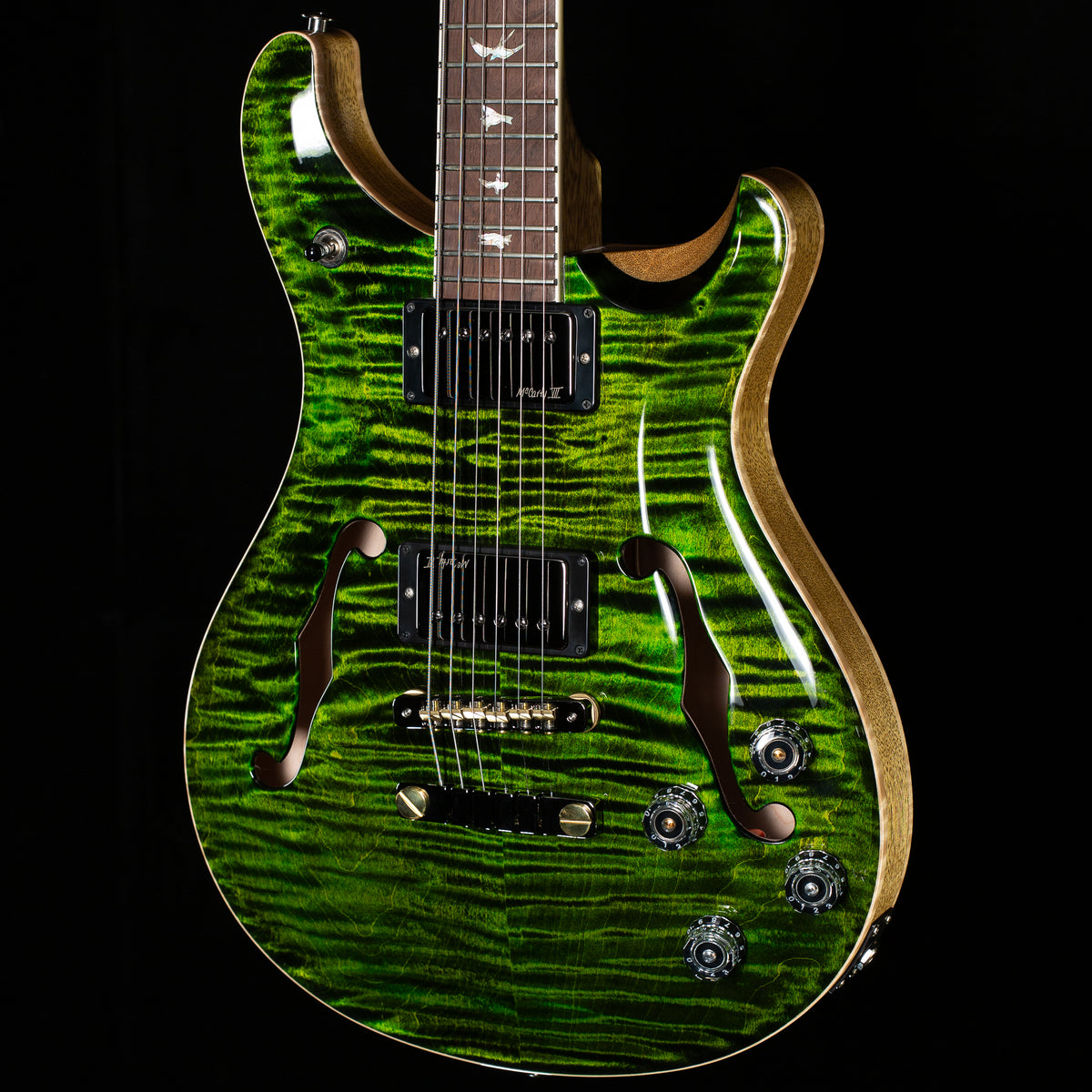 PRS Wood Library Willcutt Exclusive McCarty 594 Hollowbody II Jade 10 Top (140)