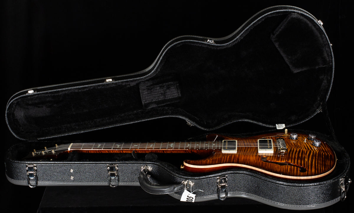 PRS Wood Library Willcutt Exclusive Hollowbody II Piezo Copperhead Burst Stained Neck 10 Top (085)