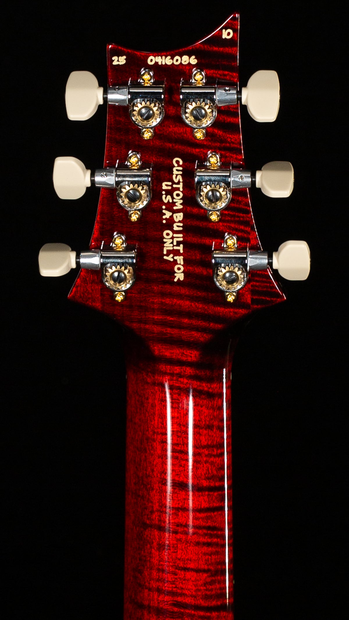 PRS Wood Library Willcutt Exclusive Hollowbody II Piezo Red Tiger Stained Neck 10 Top (086)