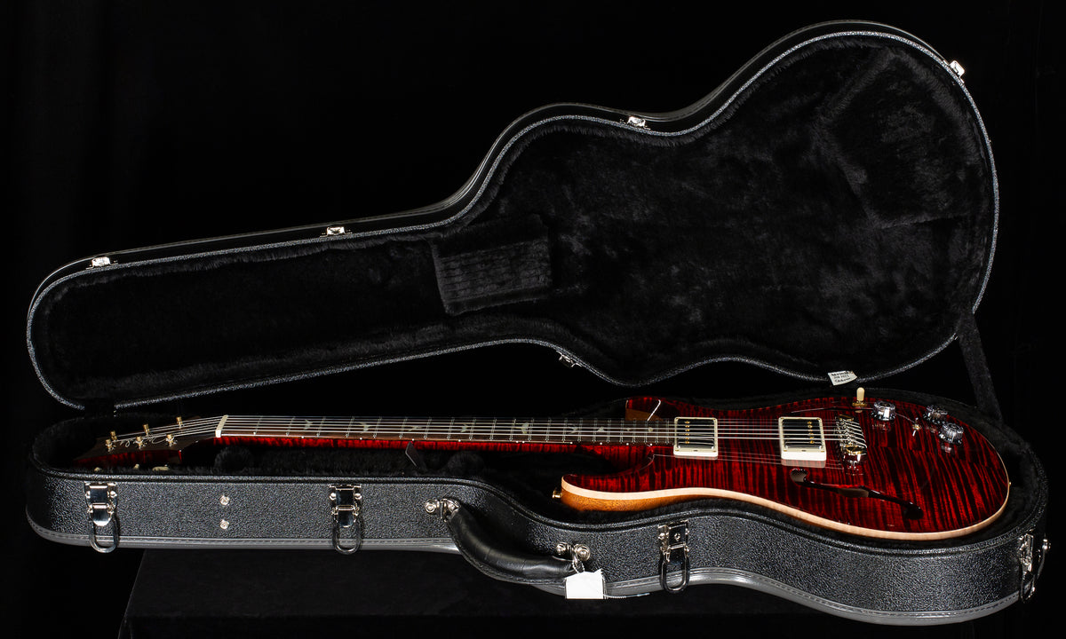 PRS Wood Library Willcutt Exclusive Hollowbody II Piezo Red Tiger Natural Back Stained Neck 10 Top (088)