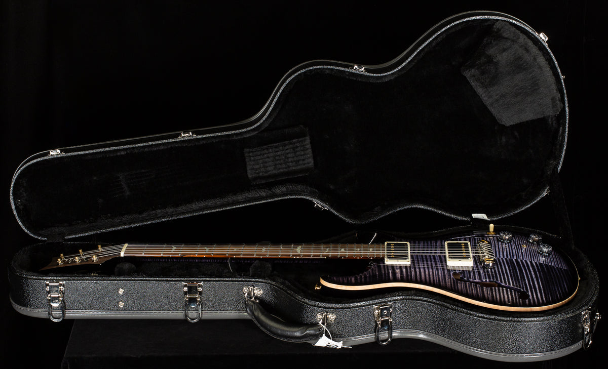 PRS Wood Library Willcutt Exclusive Hollowbody II Piezo Purple Mist Stained Neck 10 Top Quilt (089)