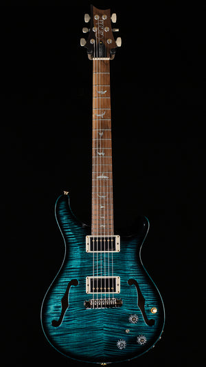 PRS Wood Library Willcutt Exclusive Hollowbody II Piezo Cobalt Smokeburst Stained Neck 10 Top Quilt (094)