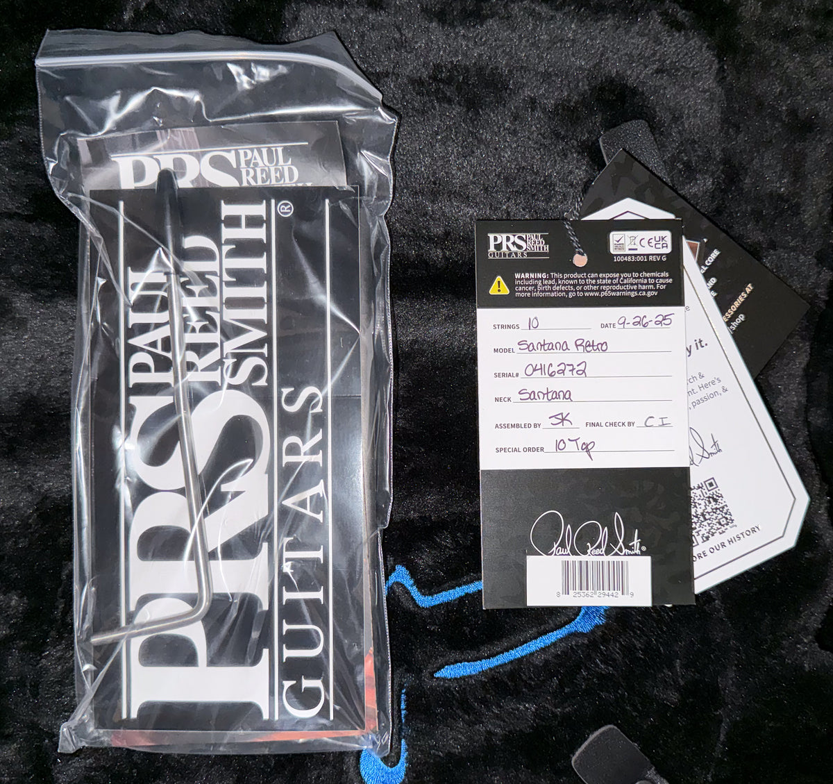 PRS Santana Retro Tiger Eye 10 Top (272)