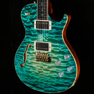 PRS Private Stock 11094 McCarty 594 Singlecut Semi-Hollow Bahamian Blue Burst (413)