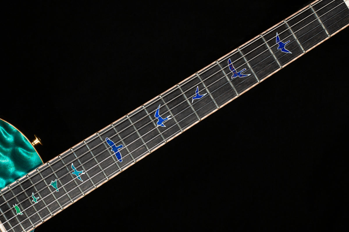 PRS Private Stock 11094 McCarty 594 Singlecut Semi-Hollow Bahamian Blue Burst (413)