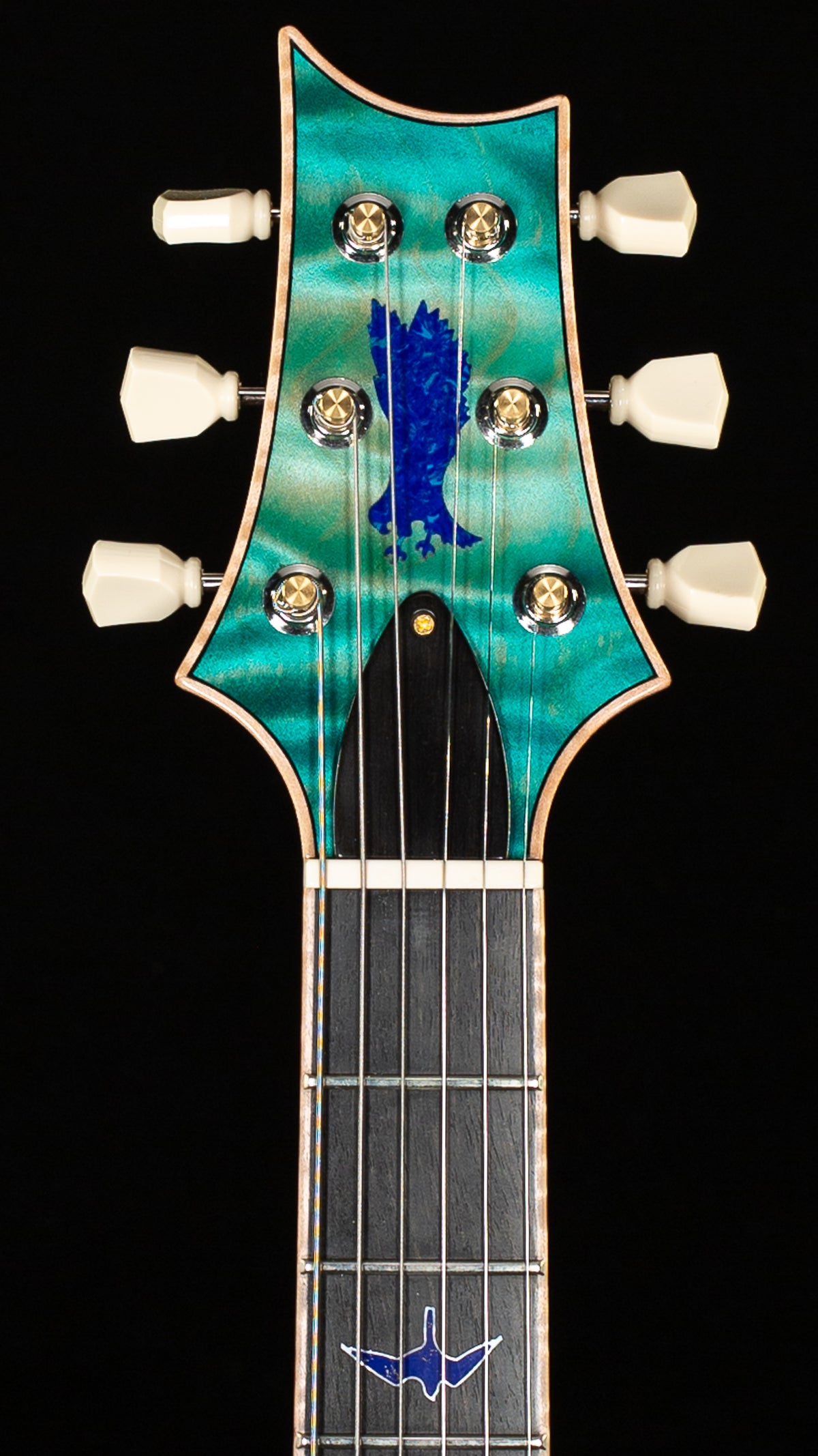 PRS Private Stock 11094 McCarty 594 Singlecut Semi-Hollow Bahamian Blue Burst (413)