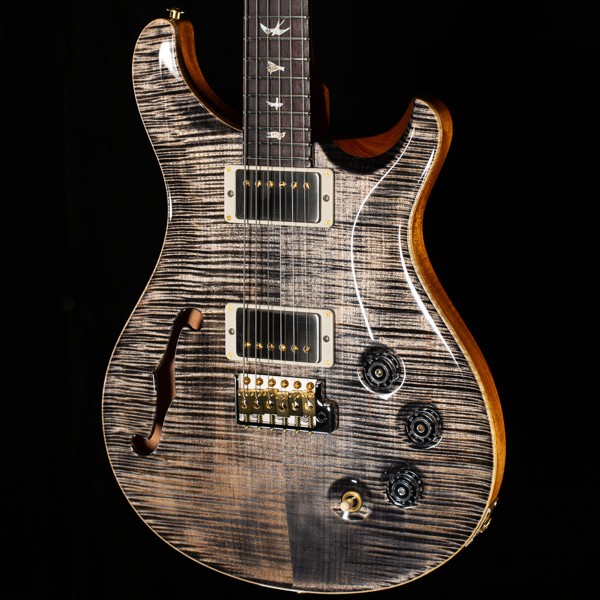 PRS DGT Semi-Hollow Charcoal 10 Top (494)