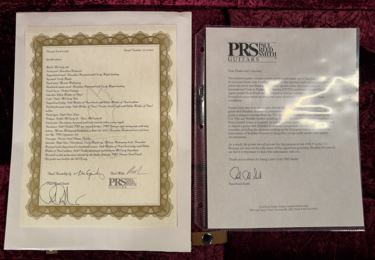 PRS Private Stock 12260 McCarty 594 McCarty Glow (625)