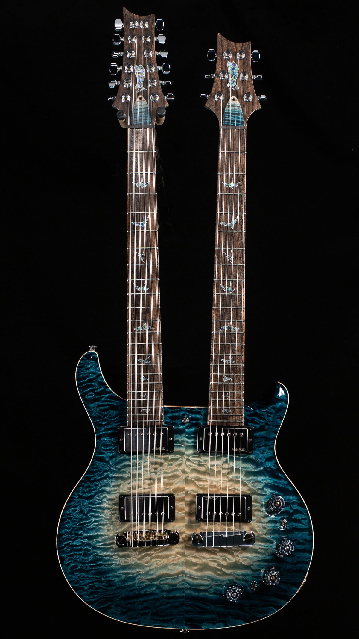 PRS Private Stock 12258 Custom 22 6/12 Doubleneck Slate Glow (636)