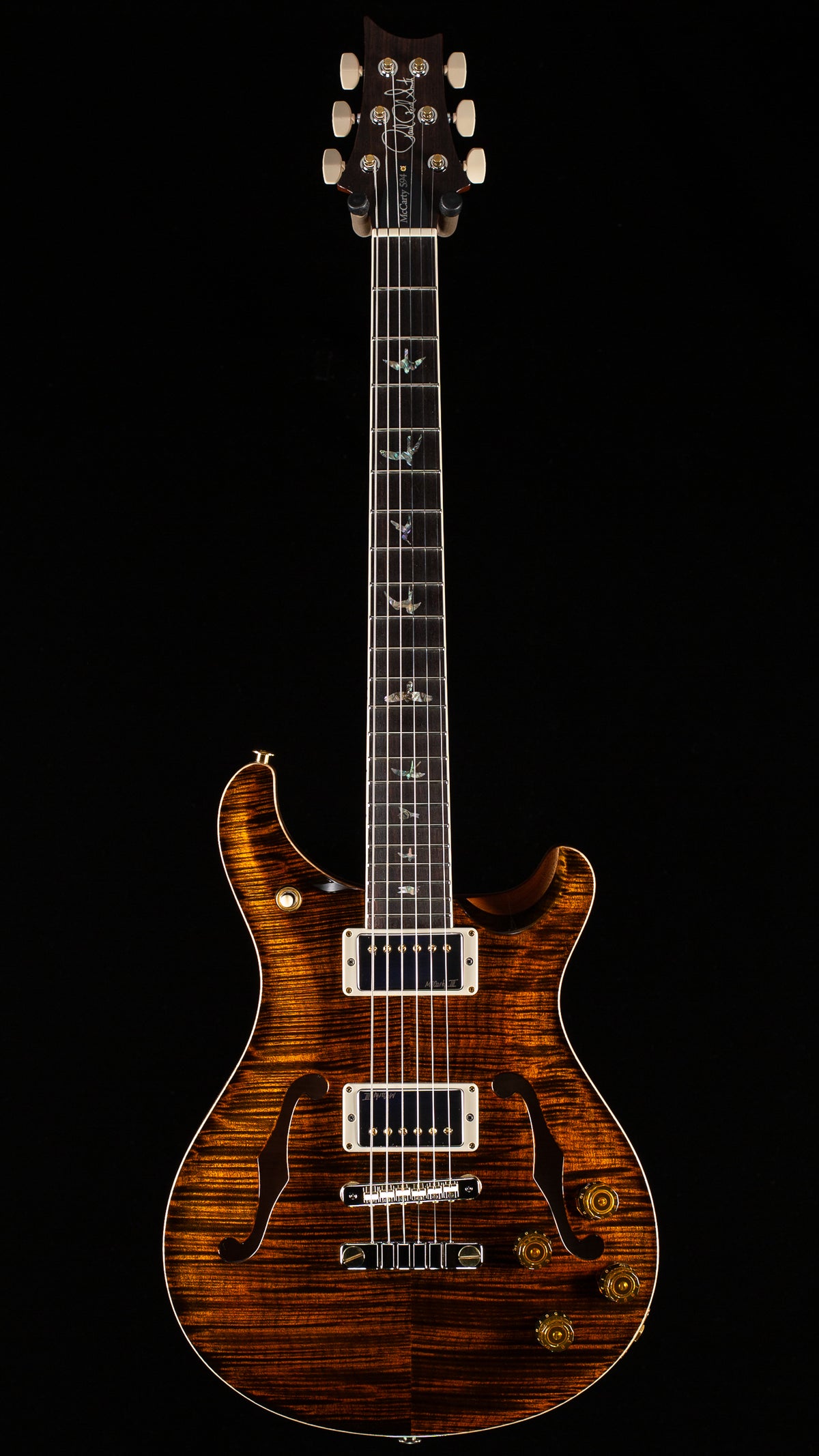 PRS McCarty 594 Hollowbody II Tiger Eye 10 Top (678)