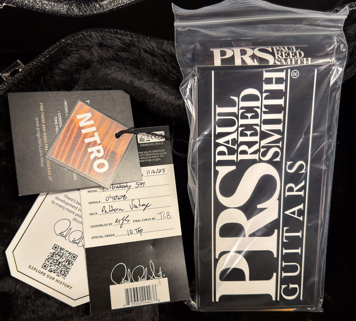 PRS McCarty 594 Hollowbody II Tiger Eye 10 Top (678)