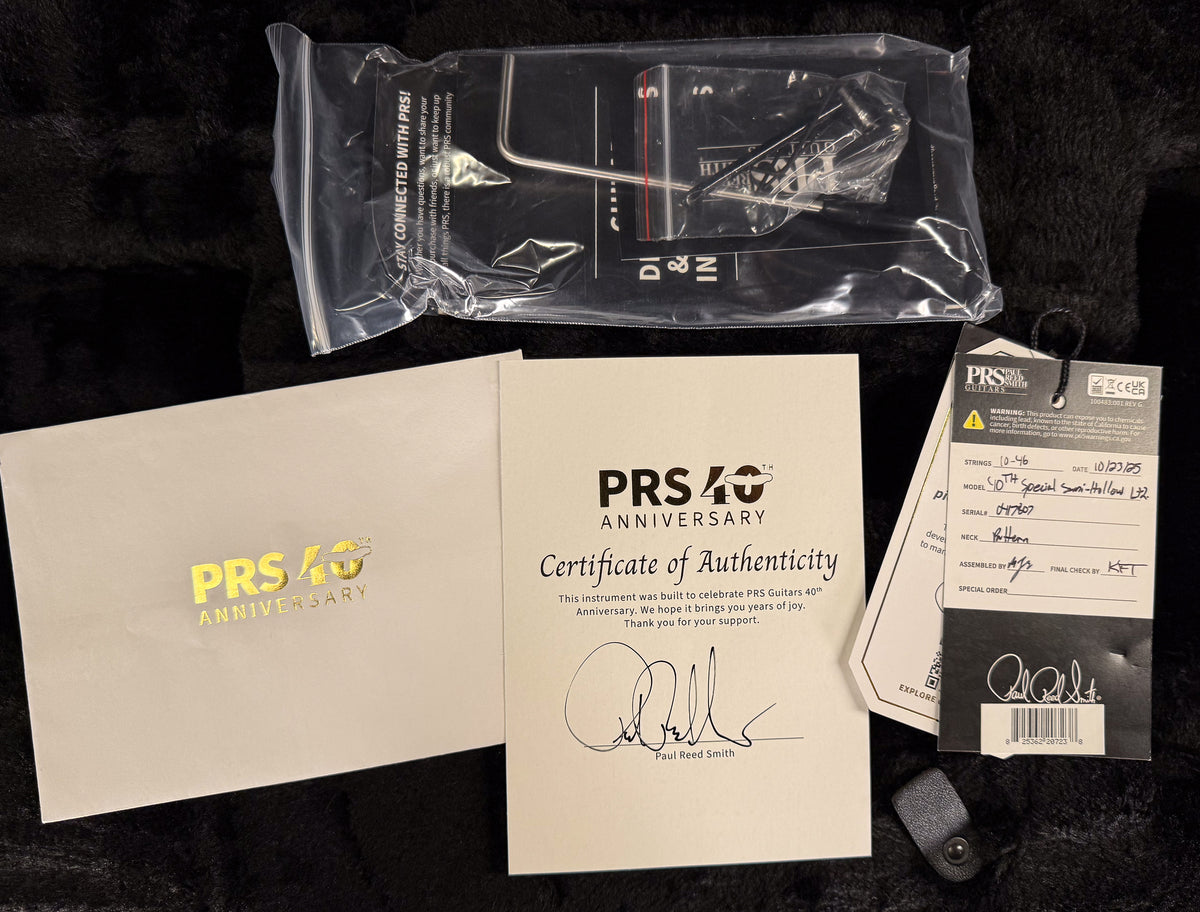 PRS 40th Anniversary Special Semi-Hollow Faded Whale Blue Artist Top (807)