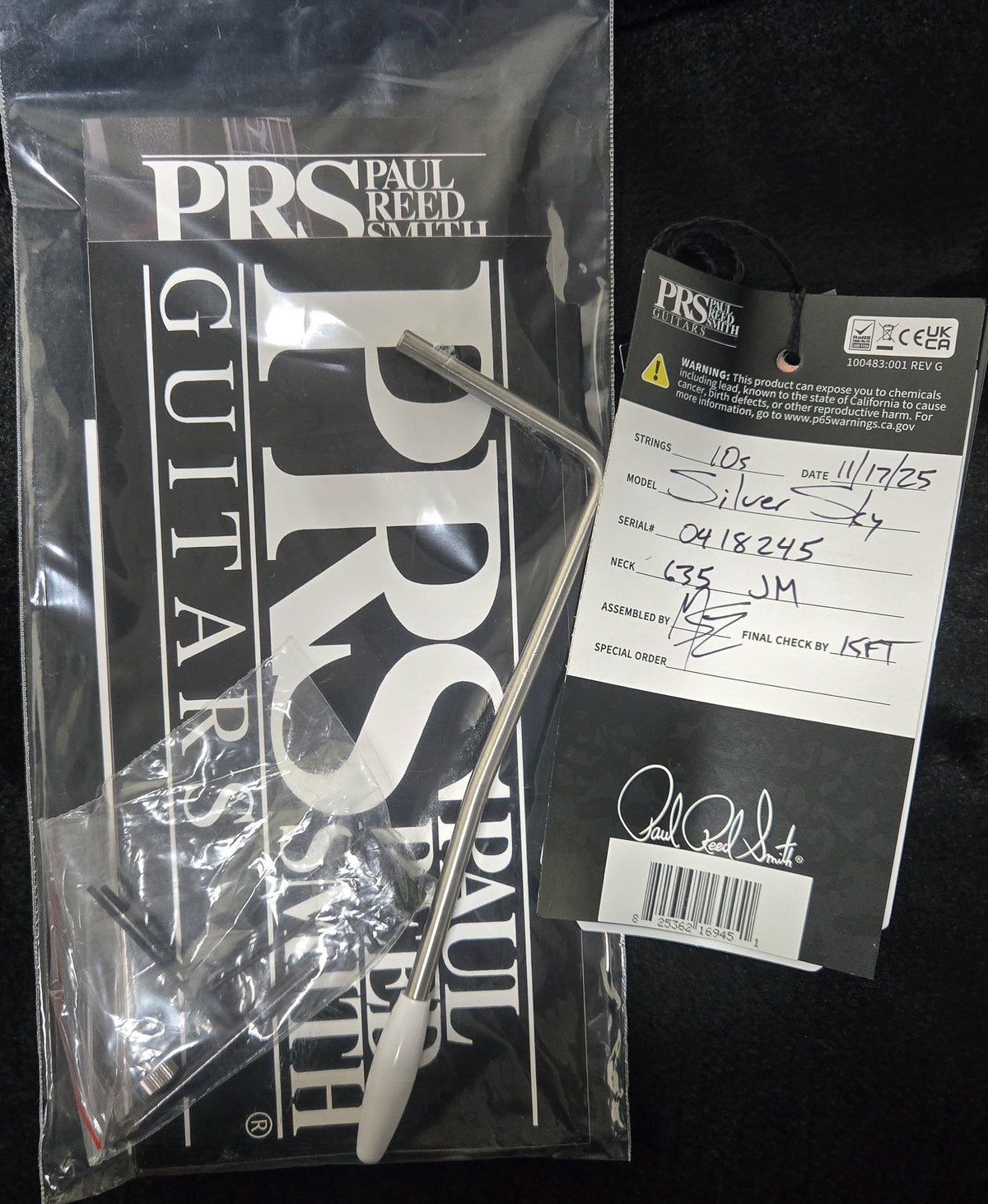 PRS John Mayer Silver Sky Venetian Blue (245)