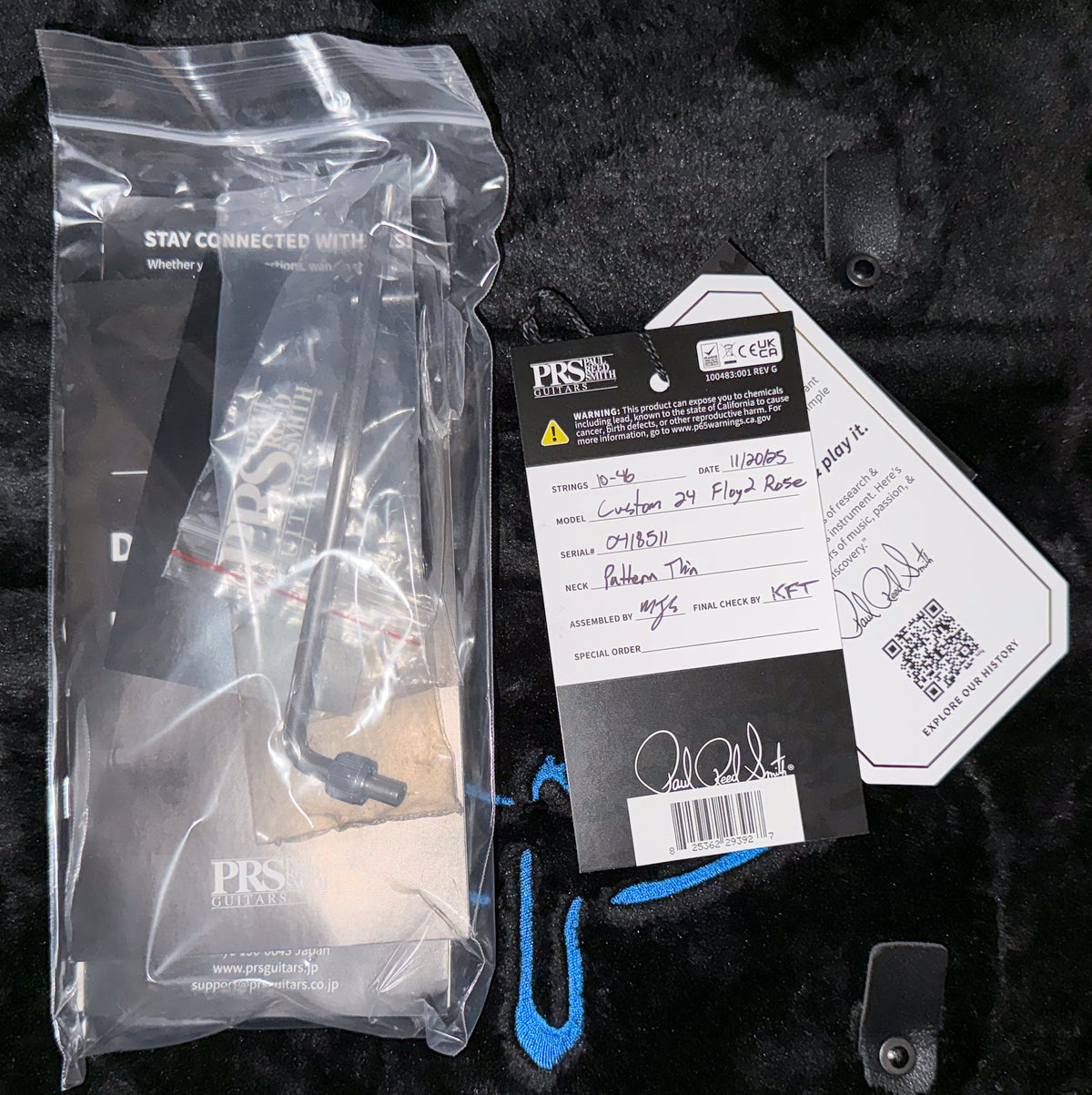 PRS Custom 24 Floyd River Blue Pearl (511)