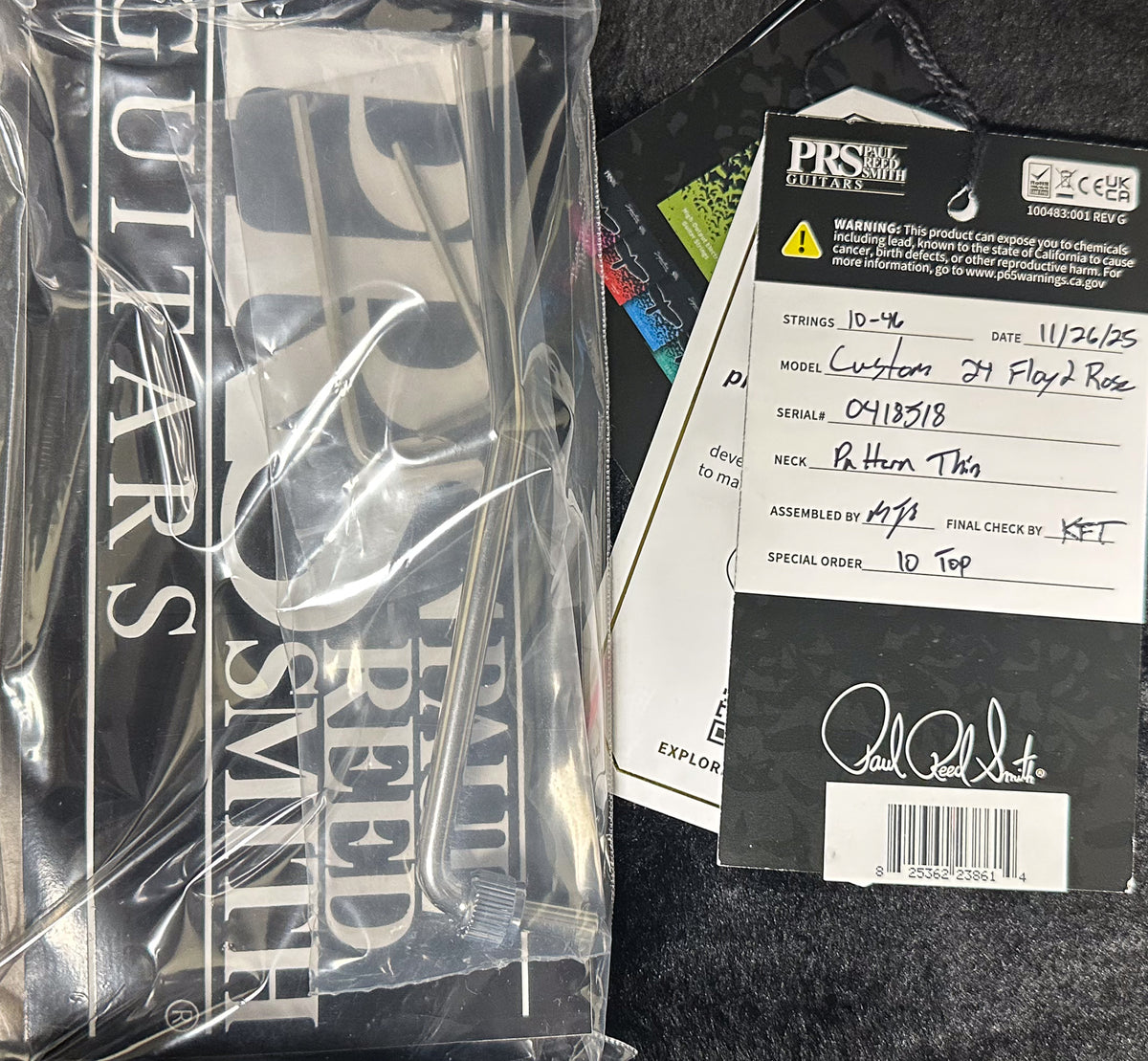 PRS Custom 24 Floyd Aurora Borealis 10 Top (518)